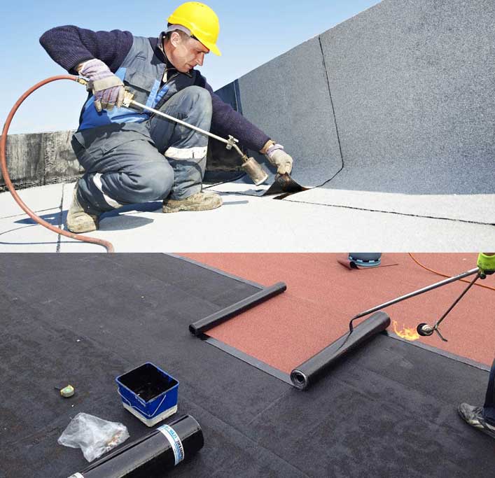 Étanchéité toit plat terrasse - LE BON COUVREUR 77 étancheur sur Meaux et la Seine-et-Marne 77. Etanchéité toit terrasse, toit plat par membrane bitumeuse ( en bitume goudronné ). Isolation toiture et combles. Artisan couvreur étancheur sur Meaux et la Seine-et-Marne 77